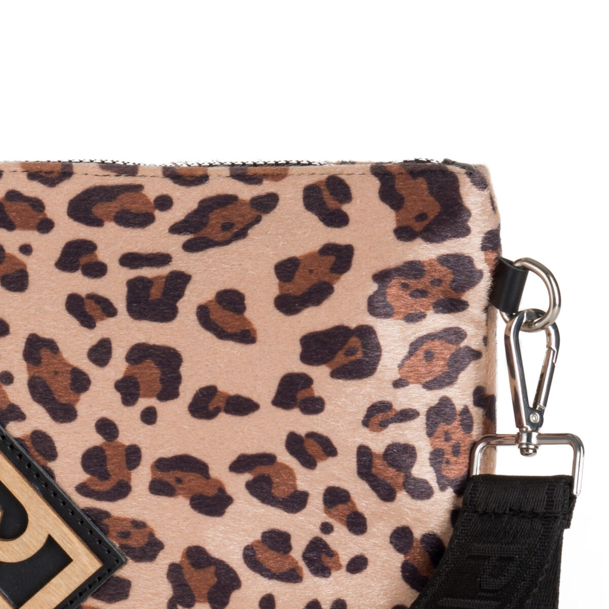 Τσαντάκι Χειρός Leopard Print Pierro Accessories – Μπεζ