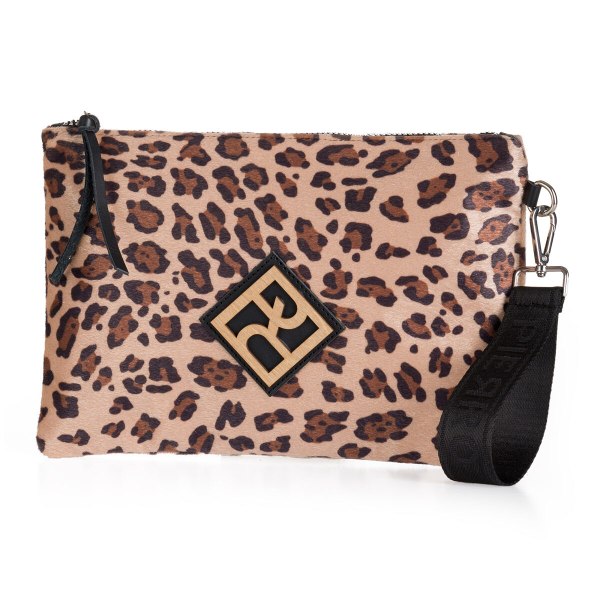 Τσαντάκι Χειρός Leopard Print Pierro Accessories – Μπεζ