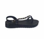 Σανδάλια Flatform Με Χρυσά Τρουκς Miss NV V96-09069 – Μαύρο