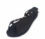 Σανδάλια Flatform Με Χρυσά Τρουκς Miss NV V96-09069 – Μαύρο