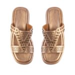 Γυναικεία Flatforms Με Τρουκς LOVEBERRY - Χρυσό